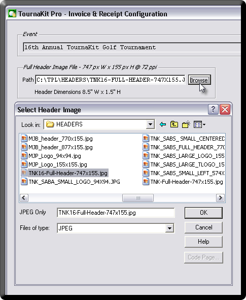 Invoice and Receipt Configuration